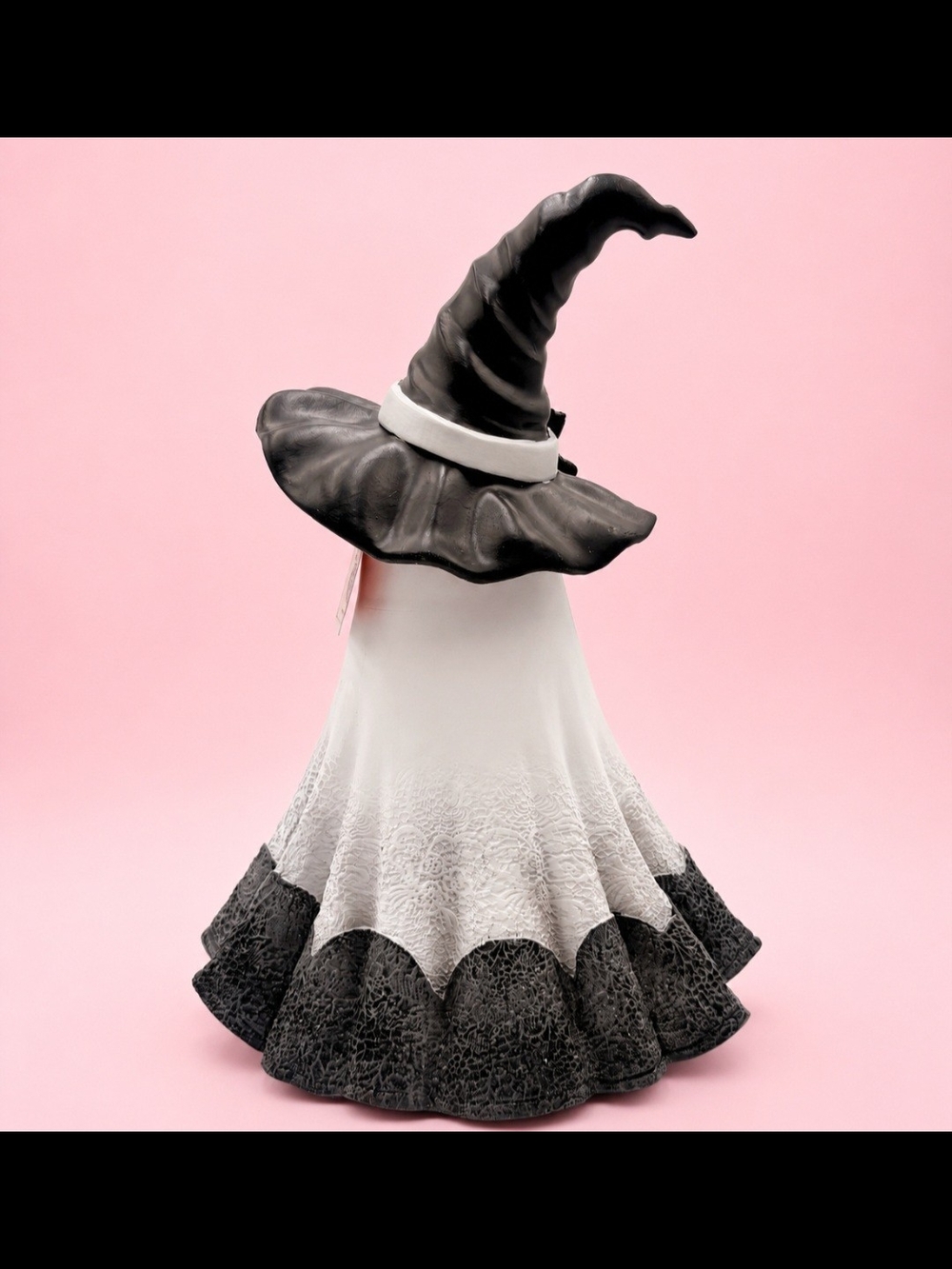 Eerie Elegance Halloween Witch Hat Ghost Figurine - Picture 4 of 4
